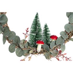 Julgranskula DKD Home Decor LED Ljus Trd (2 antal) (30 x 2 x 30