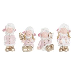 Julgranskula DKD Home Decor Harts ngel (3,5 x 2,5 x 4 cm) (4 an