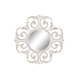 Spegelspel DKD Home Decor Glas Gyllene Vit PP 2 antal Modern Avs