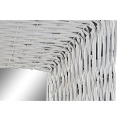 Vggspegel DKD Home Decor Vit Cottage Fltning 87 x 4 x 147 cm