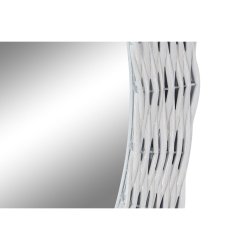 Vggspegel DKD Home Decor Vit Cottage Fltning  60 cm 63 x 4 x
