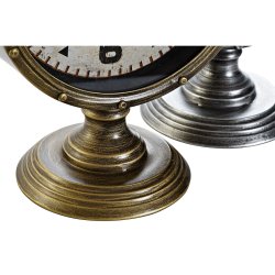 bordsklocka DKD Home Decor Gyllene Silvrig Vintage (2 antal)