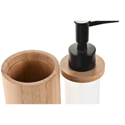 Tvldispenser DKD Home Decor Svart Naturell Bambu polypropen