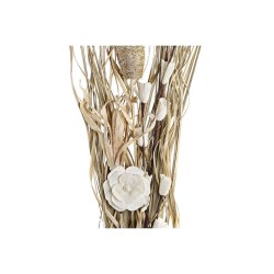 Bunt DKD Home Decor Naturell Gyllene Vit Gul Torkad blomma (30 x