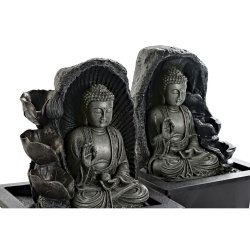 Trdgrdsfontn DKD Home Decor 21 x 17,5 x 25 cm Buddha Harts Or