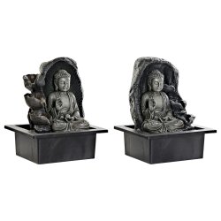 Trdgrdsfontn DKD Home Decor 21 x 17,5 x 25 cm Buddha Harts Or