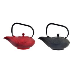 Tekanna DKD Home Decor Rd Svart Gjutjrn (1000 ml) (2 antal)