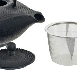 Tekanna DKD Home Decor Rd Svart Gjutjrn (1000 ml) (2 antal)