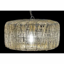 Taklampa DKD Home Decor Silvrig Metall 50 W 46 x 46 x 23 cm