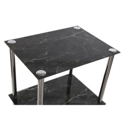 Badrumshyllor DKD Home Decor Glas Stl (40 x 30 x 105 cm)