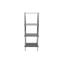 Badrumshyllor DKD Home Decor Glas Stl (40 x 30 x 105 cm)
