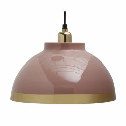 Taklampa DKD Home Decor 33 x 33 x 24 cm Rosa Metall Lila 50 W (2