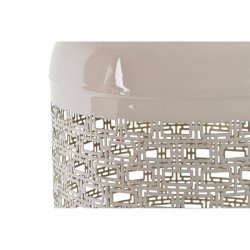 Ljusstakar DKD Home Decor 24 x 24 x 46 cm Bl Rosa Aluminium 24