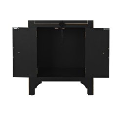 Nattduksbord DKD Home Decor Vit Svart Gyllene Gran Tr MDF 45 x