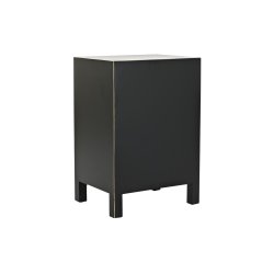 Nattduksbord DKD Home Decor Vit Svart Gyllene Gran Tr MDF 45 x