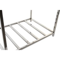 Vedstll DKD Home Decor Rostfritt stl (40 x 30 x 50 cm)