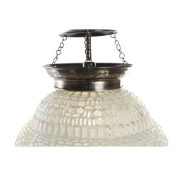 Taklampa DKD Home Decor Vit Metall Glas 25 W 23 x 23 x 33 cm