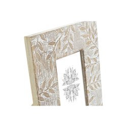 Fotoram DKD Home Decor Vit Naturell Glas Mangotr Indier 20 x 1,