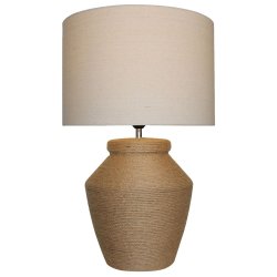 Bordslampa DKD Home Decor Brun Beige Snre Dolomite 25 W 50 W 22