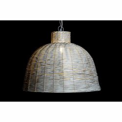 Taklampa DKD Home Decor Vit Gyllene Jrn 50 W 51 x 51 x 38 cm