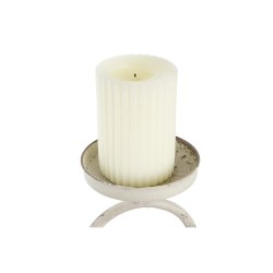 Ljusstakar DKD Home Decor 24 x 13 x 34 cm Metall Vit