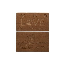Drrmatta DKD Home Decor Brun Gummi Kokosnt (75 x 45 x 2,3 cm)
