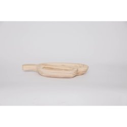 Snacksbricka DKD Home Decor Ljusbrun Naturell Tropiskt 38 x 21 x