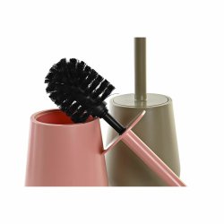 Toalettborste DKD Home Decor Grn Rosa polystyren 12 x 12 x 34,5
