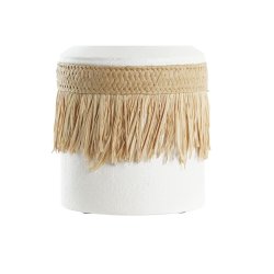 Vas DKD Home Decor Vit Naturell Metall 20 x 16 x 40 cm