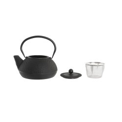 Tekanna DKD Home Decor Svart Rostfritt stl Vit (2 antal)
