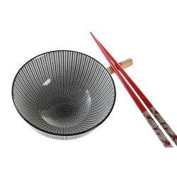 Sushiset DKD Home Decor 30 x 21 x 7 cm Svart Stengods Orientalis