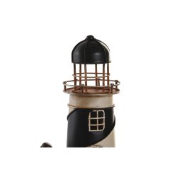 bordsklocka DKD Home Decor Svart Rd Frmre lyktor Vintage (2 an
