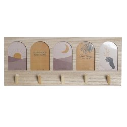 Kapphngare DKD Home Decor 56 x 5 x 23,5 cm Naturell Multicolour