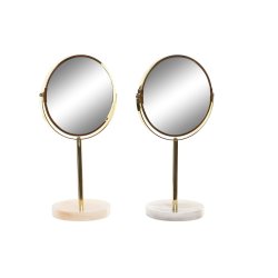 Speglar DKD Home Decor 18 x 13 x 35 cm Gr Beige Gyllene Metall