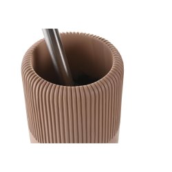 Toalettborste DKD Home Decor 11 X 11 X 36,5 CM Cement Terrakota