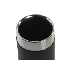 Tandborsthllare DKD Home Decor Svart Silvrig Harts Rostfritt st