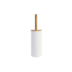 Toalettborste DKD Home Decor 9 x 9 x 35,5 cm Naturell Vit polypr