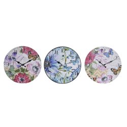 Vggklocka DKD Home Decor Multicolour Virgok Tr MDF (34 x 4 x