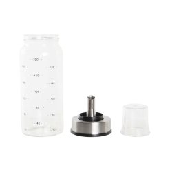 Oljeflaska DKD Home Decor 200 ml 6 x 6 x 16,5 cm Transparent Ros