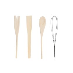 Kruka fr kksredskap DKD Home Decor Metall Dolomite Tr MDF 12