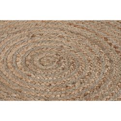 Matta DKD Home Decor 200 x 200 x 1 cm Scandi Naturell Polyester
