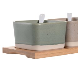 Tilltuggsset DKD Home Decor 29 x 11,5 x 1,5 cm Porslin Multicolo