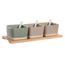 Tilltuggsset DKD Home Decor 29 x 11,5 x 1,5 cm Porslin Multicolo