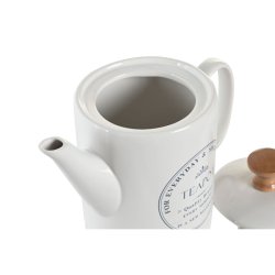 Tekanna DKD Home Decor Vit Stengods 1 L