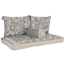 Trdgrdssoffa DKD Home Decor Bl Beige 155 x 76 x 65 cm 150 x 7