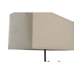 Bordslampa DKD Home Decor 36 x 21,5 x 43 cm Silvrig Beige Metall