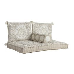 Trdgrdssoffa DKD Home Decor Beige 155 x 76 x 65 cm