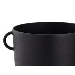 Vas DKD Home Decor 36 x 29 x 33 cm Svart Gyllene Aluminium Moder