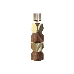 Ljusstakar DKD Home Decor Brun Gyllene Aluminium Glas Mangotr 1