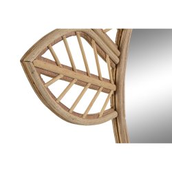 Vggspegel DKD Home Decor Brun Naturell Tropiskt Lv av en vxt